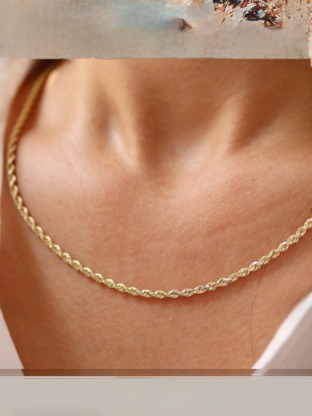 14K Gold Filled Plus™ Rope Chain Necklace - Picture 2 of 6